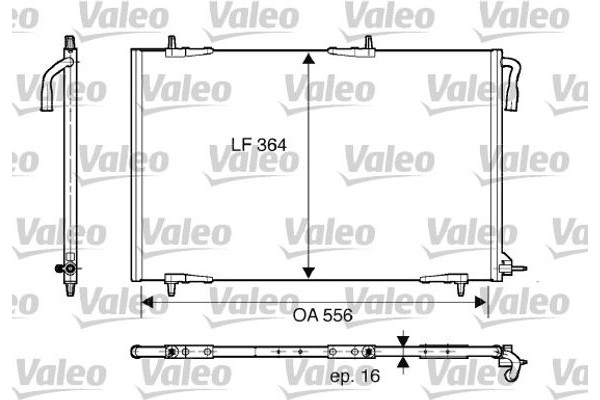 Valeo Συμπυκνωτής, σύστ. Κλιματισμού - 818000