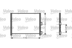 Valeo Συμπυκνωτής, σύστ. Κλιματισμού - 818020
