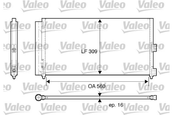 Valeo Συμπυκνωτής, σύστ. Κλιματισμού - 818021