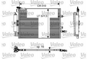 Valeo Συμπυκνωτής, σύστ. Κλιματισμού - 818165