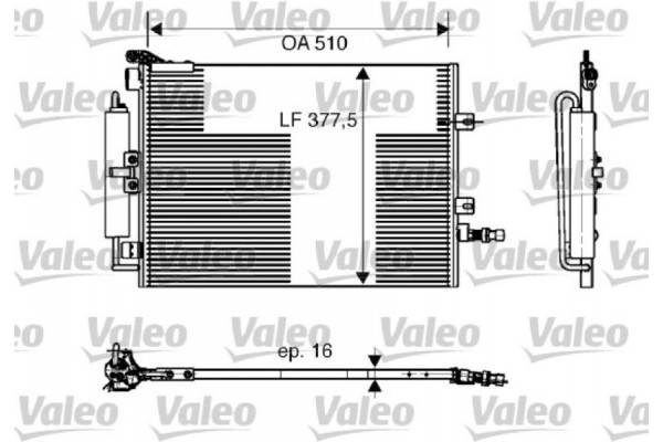 Valeo Συμπυκνωτής, σύστ. Κλιματισμού - 818165