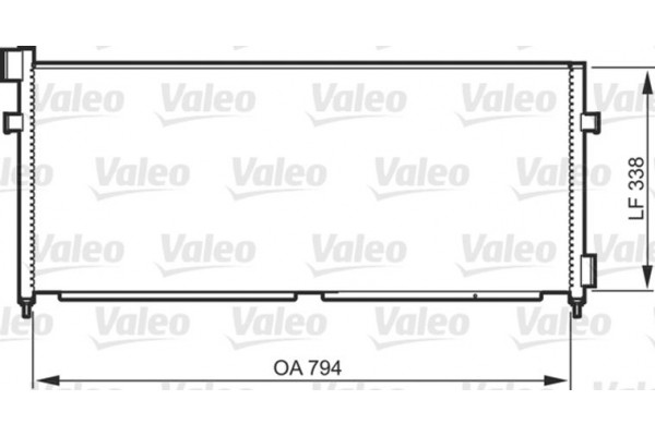 Valeo Συμπυκνωτής, σύστ. Κλιματισμού - 818987