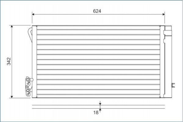 Valeo Συμπυκνωτής, σύστ. Κλιματισμού - 814012