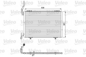 Valeo Συμπυκνωτής, σύστ. Κλιματισμού - 814075