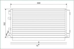 Valeo Συμπυκνωτής, σύστ. Κλιματισμού - 814094