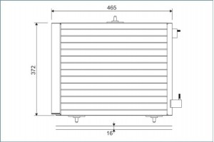 Valeo Συμπυκνωτής, σύστ. Κλιματισμού - 814095
