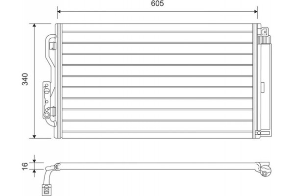 Valeo Συμπυκνωτής, σύστ. Κλιματισμού - 814191