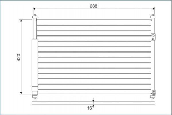 Valeo Συμπυκνωτής, σύστ. Κλιματισμού - 814228