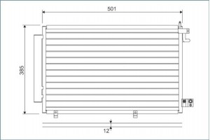 Valeo Συμπυκνωτής, σύστ. Κλιματισμού - 814294