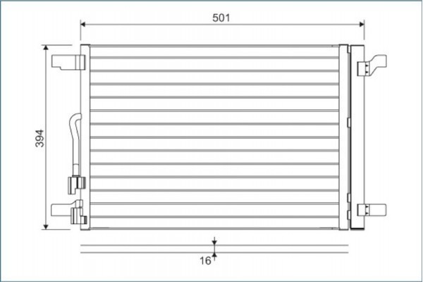 Valeo Συμπυκνωτής, σύστ. Κλιματισμού - 814301
