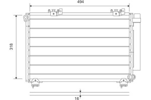 Valeo Συμπυκνωτής, σύστ. Κλιματισμού - 814309