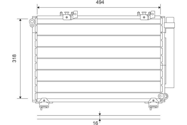 Valeo Συμπυκνωτής, σύστ. Κλιματισμού - 814309