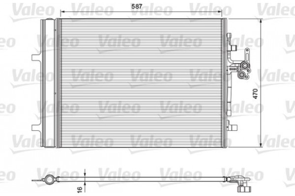 Valeo Συμπυκνωτής, σύστ. Κλιματισμού - 814318