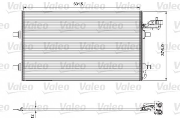 Valeo Συμπυκνωτής, σύστ. Κλιματισμού - 814324