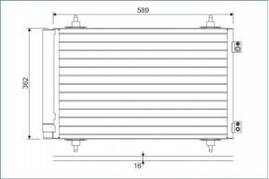 Valeo Συμπυκνωτής, σύστ. Κλιματισμού - 814366