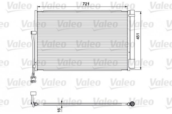 Valeo Συμπυκνωτής, σύστ. Κλιματισμού - 814379