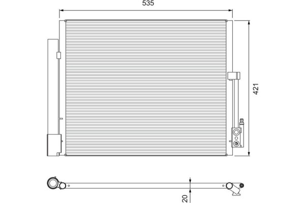 Valeo Συμπυκνωτής, σύστ. Κλιματισμού - 814382
