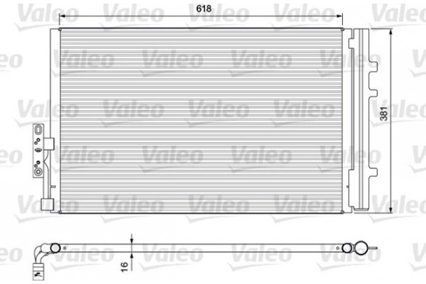 Valeo Συμπυκνωτής, σύστ. Κλιματισμού - 814386