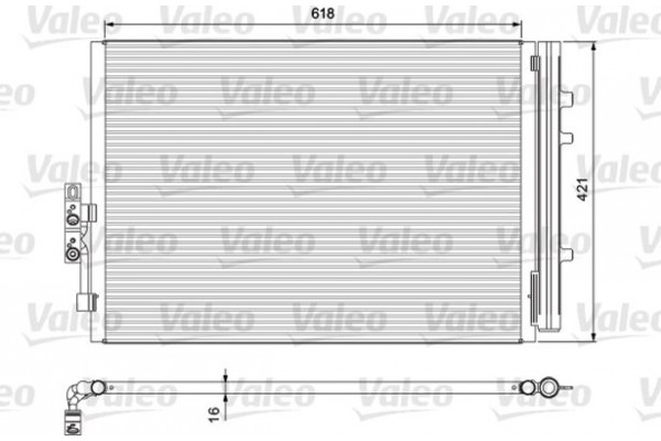 Valeo Συμπυκνωτής, σύστ. Κλιματισμού - 814387