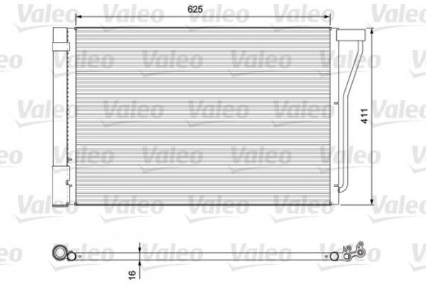 Valeo Συμπυκνωτής, σύστ. Κλιματισμού - 814388