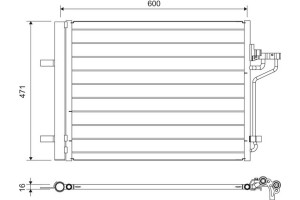 Valeo Συμπυκνωτής, σύστ. Κλιματισμού - 814390