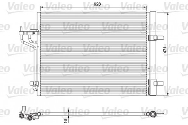 Valeo Συμπυκνωτής, σύστ. Κλιματισμού - 814390