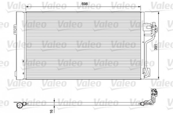 Valeo Συμπυκνωτής, σύστ. Κλιματισμού - 814391