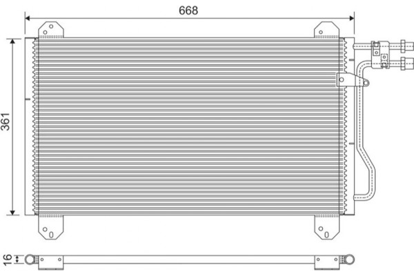 Valeo Συμπυκνωτής, σύστ. Κλιματισμού - 816891