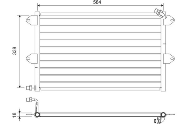 Valeo Συμπυκνωτής, σύστ. Κλιματισμού - 816908