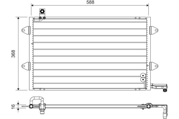 Valeo Συμπυκνωτής, σύστ. Κλιματισμού - 816910