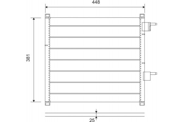 Valeo Συμπυκνωτής, σύστ. Κλιματισμού - 817225