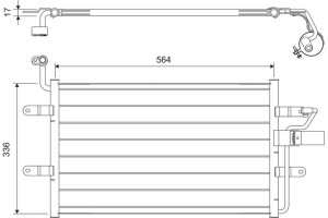 Valeo Συμπυκνωτής, σύστ. Κλιματισμού - 817245