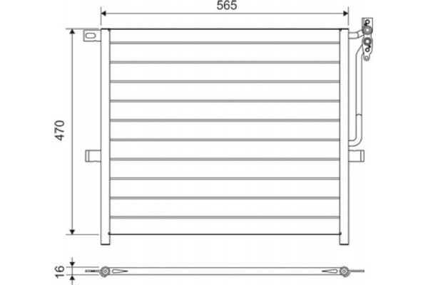 Valeo Συμπυκνωτής, σύστ. Κλιματισμού - 817383