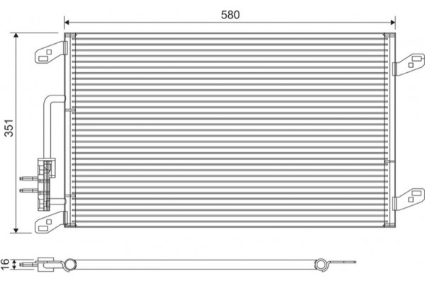 Valeo Συμπυκνωτής, σύστ. Κλιματισμού - 817386