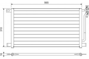 Valeo Συμπυκνωτής, σύστ. Κλιματισμού - 817405