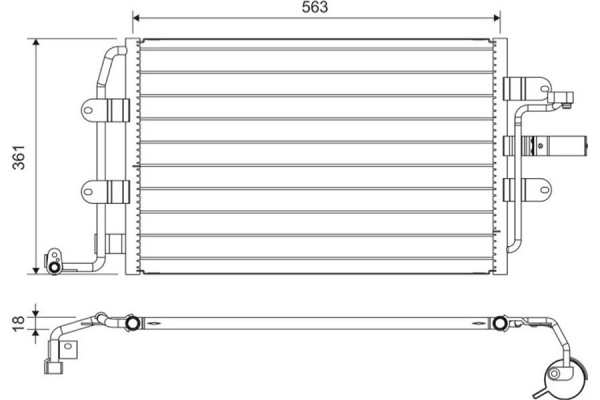 Valeo Συμπυκνωτής, σύστ. Κλιματισμού - 817427