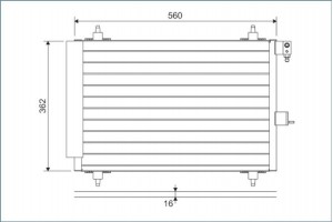 Valeo Συμπυκνωτής, σύστ. Κλιματισμού - 817508