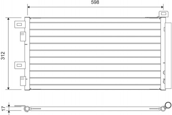 Valeo Συμπυκνωτής, σύστ. Κλιματισμού - 817547