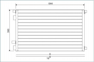 Valeo Συμπυκνωτής, σύστ. Κλιματισμού - 817608