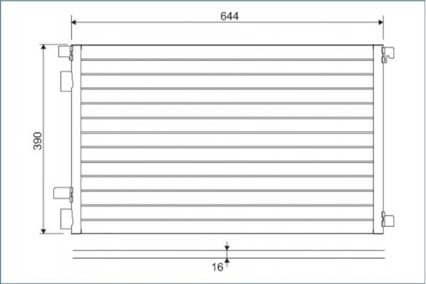 Valeo Συμπυκνωτής, σύστ. Κλιματισμού - 817608