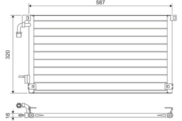 Valeo Συμπυκνωτής, σύστ. Κλιματισμού - 817655