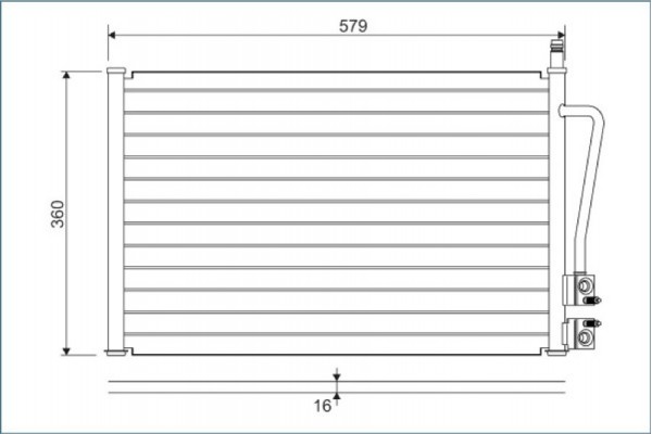 Valeo Συμπυκνωτής, σύστ. Κλιματισμού - 817664