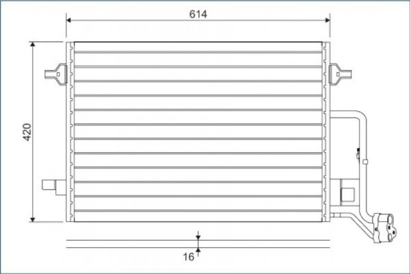 Valeo Συμπυκνωτής, σύστ. Κλιματισμού - 817679