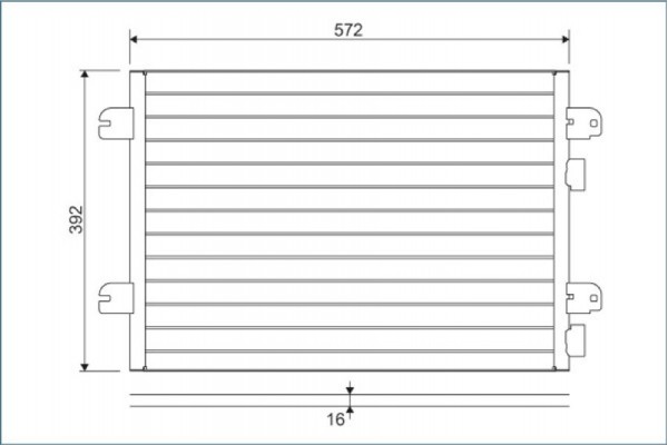 Valeo Συμπυκνωτής, σύστ. Κλιματισμού - 817701