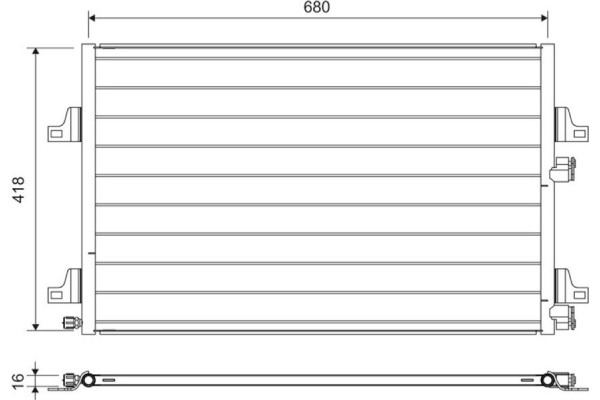 Valeo Συμπυκνωτής, σύστ. Κλιματισμού - 817731