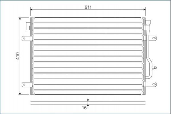 Valeo Συμπυκνωτής, σύστ. Κλιματισμού - 817741