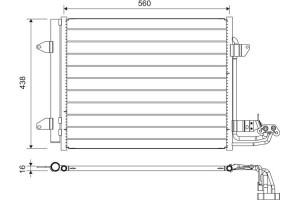 Valeo Συμπυκνωτής, σύστ. Κλιματισμού - 817806