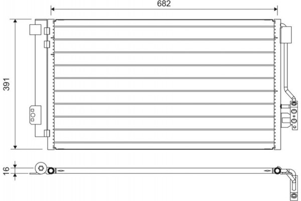 Valeo Συμπυκνωτής, σύστ. Κλιματισμού - 817842