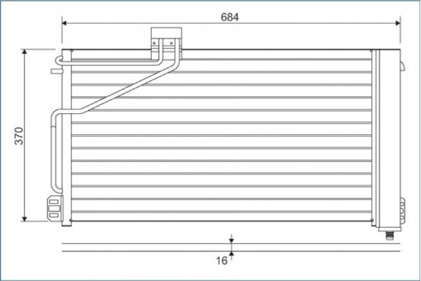 Valeo Συμπυκνωτής, σύστ. Κλιματισμού - 817848