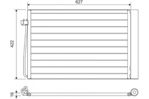 Valeo Συμπυκνωτής, σύστ. Κλιματισμού - 817850